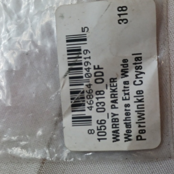 NWT RX-ABLE WARBY PARKER WEATHERS EXTRA WIDE 318 EYEGLASS FRAMES PERRY WINKLE - Picture 7 of 7